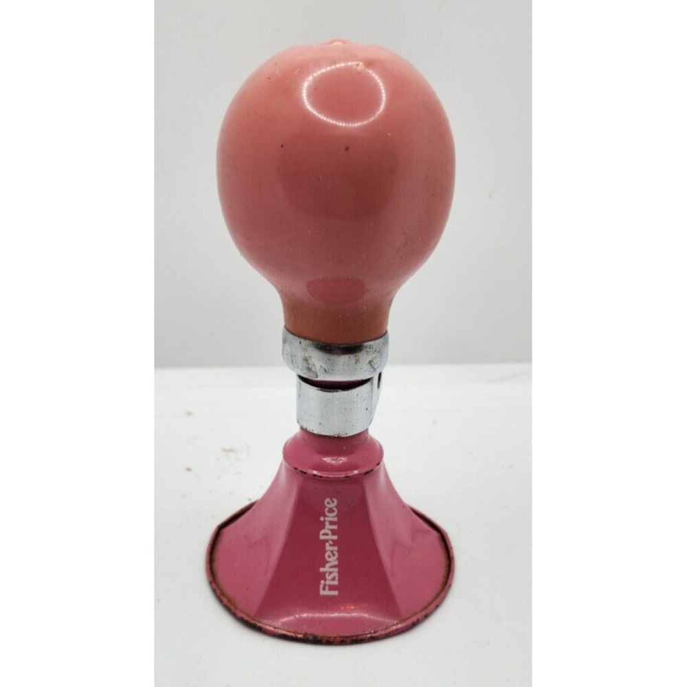 Ultra Rare Fisher Price Pink Bicycle Horn Works Great